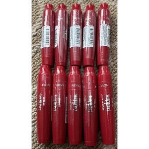 Lot of 10 Revlon Kiss Cushion Lip Tint Lipstick #260 Crimson Feels - 0.15 fl oz